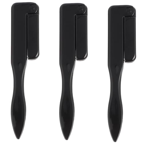 WOONEKY 3stücke Faltbarer Augenbrauenpinsel Kamm Tragbares Make-up-werkzeug Augenbrauen- Mascara-zubehör Augenbrauen-reparaturbürste von WOONEKY