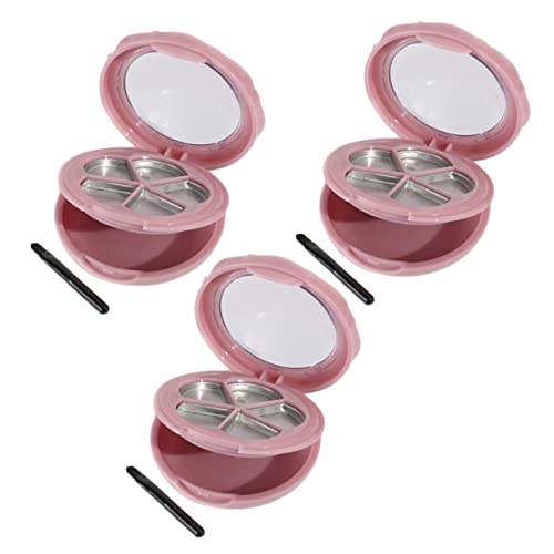 WOONEKY 3stücke Leere Lippenstift Und Lidschatten-Box Mit Fünf Fächern Inklusive Spiegel Zur Aufbewahrung Von Kosmetik Organisation Von Make-up von WOONEKY