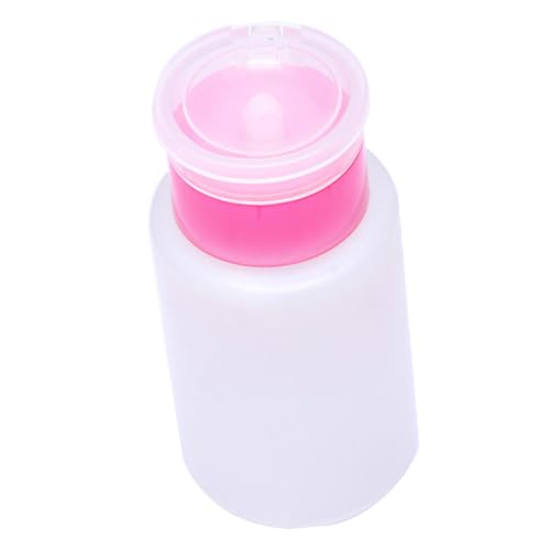 WOONEKY 3stücke Pumpspender Nagellackentfernerflasche Verschließbar Kunststoff-flüssigkeitspresse Für Nagellackentferner Make-up-entferner Weiß Rosa von WOONEKY