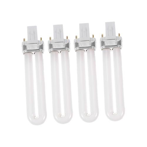 WOONEKY 4 STÜCKE Teiliges UV Nagellampe Ersatzlichtrohr Schnelltrocknend Leicht und Kompakt Geeignet für Nagelstudio und Heimgebrauch Kompatibel mit Maniküre Lampen Energiesparend und von WOONEKY
