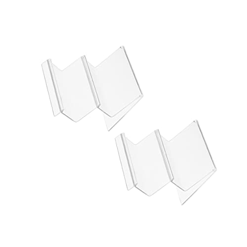 WOONEKY 4stücke Wallet Display Ständer Transparente Aufbewahrung Für Handtaschen Und Geldbörsen Praktische Tischhalterung Doppellagiges Design Für Schaufenster Und Zuhause von WOONEKY