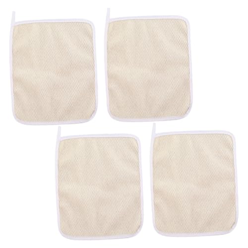 WOONEKY 4er-pack Badewäscher Peeling-waschlappen Duschtücher Im Koreanischen Stil Körperpeeling-handtücher von WOONEKY