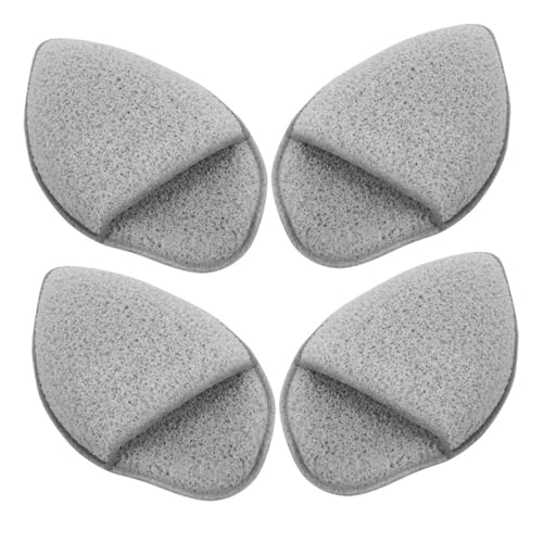 WOONEKY 4 Stück Gesichtsschwamm Ergonomisch aus PU Material für Sanfte Gesichtsreinigung Makeup Entferner für Empfindliche Haut von WOONEKY