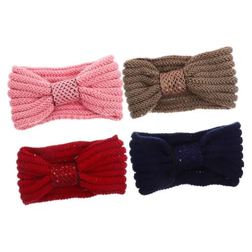 WOONEKY 4stücke Teiliges Frauen Stirnbänder Wärmende Knotenförmige Turban-haarbänder Verschiedenen Farben Für Outdoor-aktivitäten Und Wintermode Bequem Und Hautfreundlich WOONEKY 4stücke Teiliges Frauen Stirnbänder Wärmende Knotenförmige Turban-haarbänder Verschiedenen Farben Für Outdoor-aktivitäten Und Wintermode Bequem Und Hautfreundlich von WOONEKY