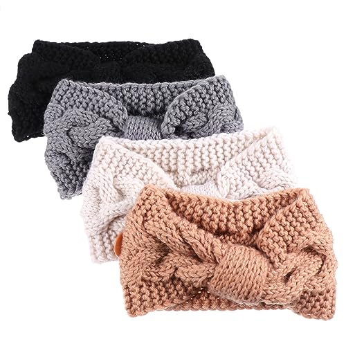 WOONEKY 4stücke Knopf Stirnband Für Maske Elastisch Ohrschoner Kopf Band Winter Gestrickte Bogenknoten Reise Outdoor Aktivitäten WOONEKY 4stücke Knopf Stirnband Für Maske Elastisch Ohrschoner Kopf Band Winter Gestrickte Bogenknoten Reise Outdoor Aktivitäten von WOONEKY