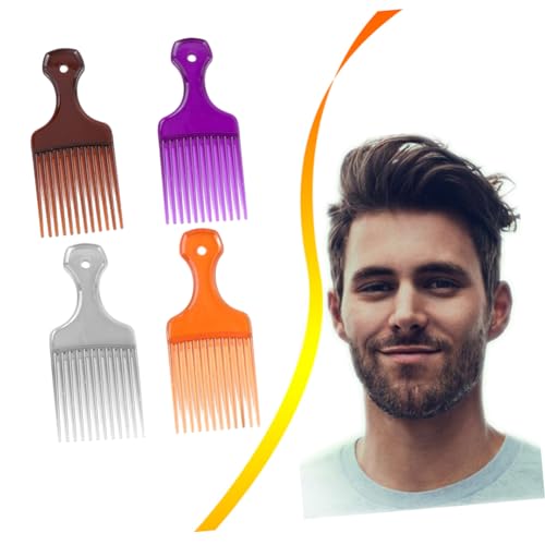 WOONEKY 4stücke Teiliges Aus Kunststoff-haarkämmen Mit Feinen Zähnen Haarstyling-werkzeuge Für Männer Und Jungen Für Gleichmäßiges Auftragen Von Haarspray Und Sanfte von WOONEKY