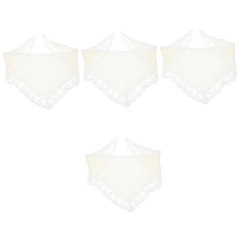 WOONEKY 4 Stücke Vielseitig Spitze Dreieck Haarband Schal Schal Bandana Zubehör von WOONEKY