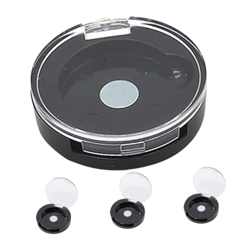 WOONEKY 4 Stück Leere Magnetische Lidschattenbox Nachfüllbare Aufbewahrung für Lidschatten und Kompakt für Reisen Schminkbehälter zur Praktischen Make up Organisation von WOONEKY