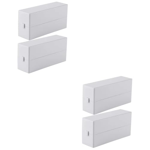 WOONEKY 4 Stück Nagelkunstzubehör Nagelkram-organizer Organizer Für Nagelbohrer Display Für Nagelbits Produktpräsentationsständer Bohrerhalter Koffer Für Nagelbohrer Nagelbithalter Weiß Pp von WOONEKY