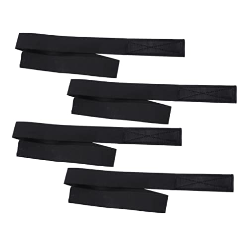 WOONEKY 4stücke Verstellbare Elastische Für Perücken Rutschfeste Schwarze Haargummis Für Stabilen Halt Und Schutz Beim Tragen Von Perücken Geeignet Für Kopfgrößen von WOONEKY