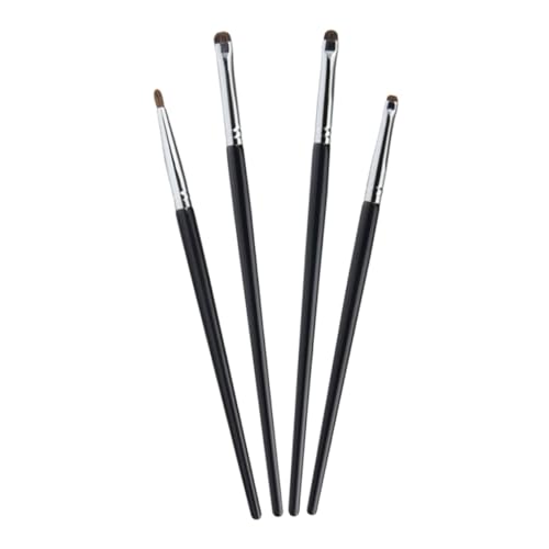 WOONEKY 4 Stück Teiliges Eyeliner Pinselset für Damen Präzise Kompakt und Tragbar Langlebige Pinselhaare für Exakte Augen Make Up Anwendungen Vielseitig Einsetzbar für Anfänger und Profis von WOONEKY