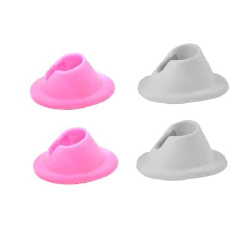 WOONEKY 4 Stück Teiliges Nagellack flaschenhalter aus Langlebigem Material Praktischer Nagelkunst Maniküre Werkzeug Organizer für professionelle Anwendung Leicht und Platzsparend und Weiß von WOONEKY