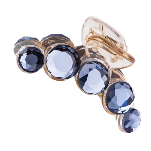 WOONEKY 4 Stück Teiliges Transparenter Glitzer haarspangen Elegant für Pferdeschwanz Einfache Anwendung Modische Haarklammern in Weiß Blau Champagner und Kaffee für Damen und Mädchen von WOONEKY