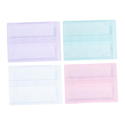 WOONEKY 4stücke Schleifkopfhalter Material Maniküre-werkzeughalter Mit Organizer-funktion Für -zubehör Ermöglicht Sicheren Transport in Kosmetiktasche Geeignet Für Professionellen von WOONEKY