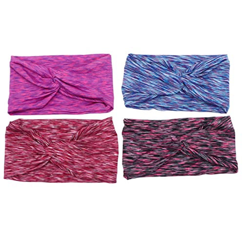 WOONEKY 4stücke Elastische Kopfbander Schweißabsorbierend Atmungsaktive Sport-haarbänder Für Yoga Fitness Und Outdoor-aktivitäten Lila Blau Rosa Dunkelrot WOONEKY 4stücke Elastische Kopfbander Schweißabsorbierend Atmungsaktive Sport-haarbänder Für Yoga Fitness Und Outdoor-aktivitäten Lila Blau Rosa Dunkelrot von WOONEKY