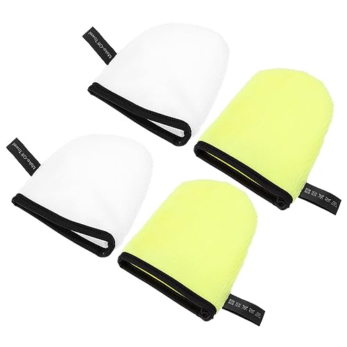 WOONEKY 4stücke Gesichtsreinigungshandschuhe Make-up Entferner Gesichtstücher Peeling Werkzeuge Für Hautpflege Gesichtsbürste Sanfte von WOONEKY