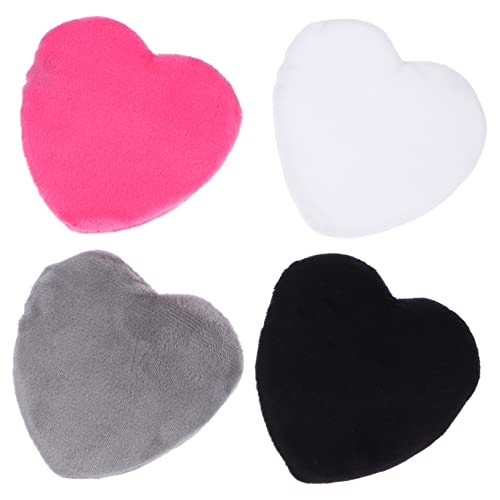 WOONEKY 4stücke Herzpuderquaste Kosmetikquasten Make-up Puderquaste Für Foundation Lidschatten Mixer Waschbar von WOONEKY