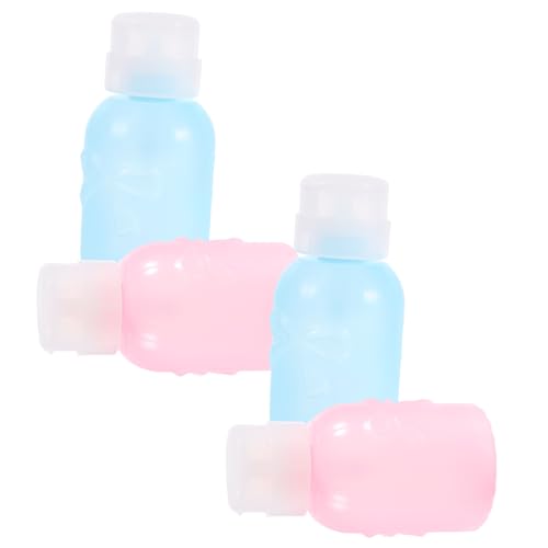 WOONEKY 4stücke Leere Pumpflasche Für Nagellackentferner Make-up-entferner-spender Tragbar Und Kompakt Für Reisen Und Täglichen Gebrauch Flüssigkeitspumpspender Zum Herunterdrücken von WOONEKY