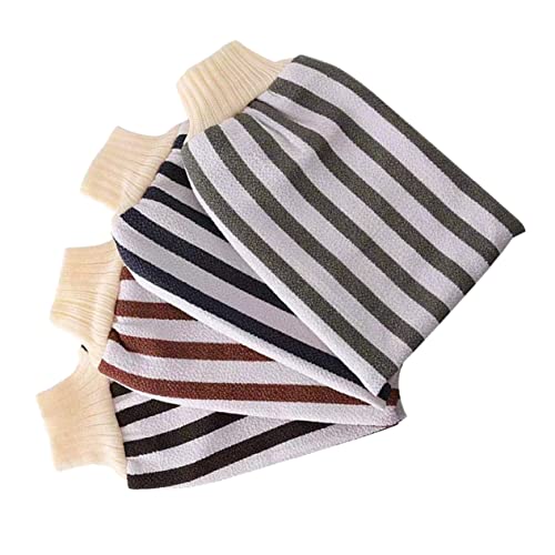 WOONEKY 4stücke Rücken Badehandschuhe Körpermassage Peeling-handschuhe Für Dusche Bad Handtuch Mit Seil Wiederverwendbar Für Hautpflege von WOONEKY