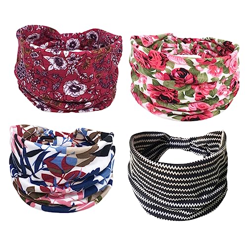 WOONEKY 4stücke Elastische Sport Stirnbänder Atmungsaktive Haarband Schweißband Für Yoga Fitness Training Outdoor WOONEKY 4stücke Elastische Sport Stirnbänder Atmungsaktive Haarband Schweißband Für Yoga Fitness Training Outdoor von WOONEKY