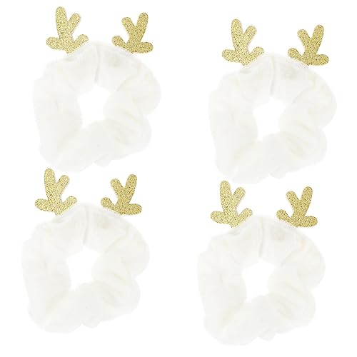 WOONEKY 4stücke Teiliges Weihnachts-haarband Niedlichen Rentiergeweihen Antlers-haarreifen Für Mädchen Für Partys Und Festliche Anlässe Kreatives Haarschmuck-accessoire von WOONEKY