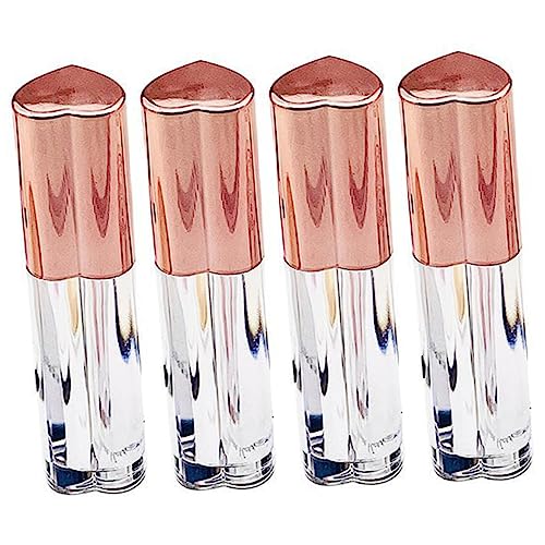 WOONEKY 4stücke Transparente Leere Lip Gloss Tuben Für Lippenbalsam Praktische Lippenstiftbehälter Mit Applikator Für Diy Kosmetik Und Reisebedarf von WOONEKY