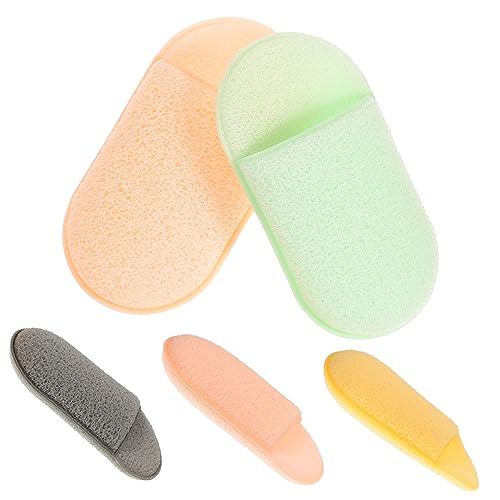 WOONEKY 5 Stück Teiliges Gesichtsschwämme Tragbare Make Up Entferner Pads für Sanfte und Peeling für Gesichtsreinigung und Make Up Anwendung von WOONEKY