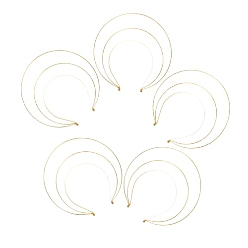 WOONEKY 5 Stück Teiliges Metall Göttinnen Haarreif mit Dreischichtigem Barock Design Langlebiges Eisenmaterial Braut und Party Haar Accessoire für Frauen und Mädchen von WOONEKY