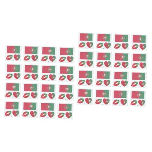 WOONEKY 50blätter Wasserdichte Nationalflaggen Tattoos Für Sportveranstaltungen Temporäre Aufkleber Für Gesichts Und Körperdekoration Für Fanunterstützung Bei Wm Mehr von WOONEKY