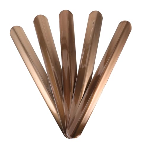 WOONEKY 50 Stück Slap Armband Stahlkern Robuste Metallteile für DIY Basteln Polierte Stahlplatten für Verstellbare Kinderarmbänder für Partygeschenke und Gruppenaktivitäten von WOONEKY