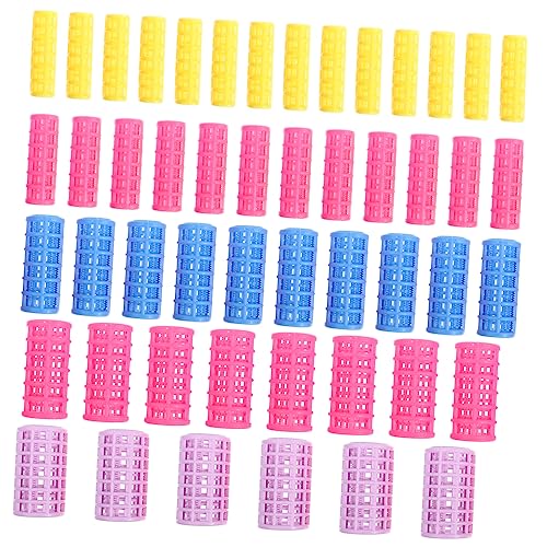WOONEKY 50stücke Selbsthaftende Lockenwickler Aus Kunststoff Langlebig 1.5-3.5cm Hitze Frei Für Frauen Und Mädchen Praktisch Für Zuhause von WOONEKY