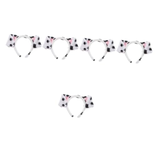 WOONEKY 5stücke Hundekostüm Stirnband Mit Dalmatinerohren Niedliches Tieraccessoire Für Partys Halloween Cosplay Und Rollenspiele Leicht Und Foto-requisite von WOONEKY