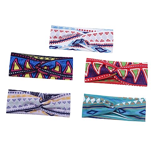 WOONEKY 5stücke Stirnband Aus Stretch-haartuch Böhmische Kopfwickel-übung Elastische Haarband Für Sport Strand Alltag Und Erholung WOONEKY 5stücke Stirnband Aus Stretch-haartuch Böhmische Kopfwickel-übung Elastische Haarband Für Sport Strand Alltag Und Erholung von WOONEKY