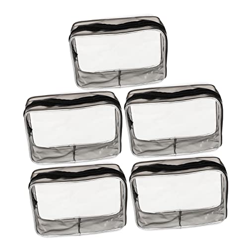 WOONEKY 5stücke Transparenter Kulturbeutel Aus Hochwertigem PVC Mit Reißverschluss Kosmetiktasche Für Reisen Make-up Organizer Tragbare Aufbewahrungstasche Für Damen WOONEKY 5stücke Transparenter Kulturbeutel Aus Hochwertigem PVC Mit Reißverschluss Kosmetiktasche Für Reisen Make-up Organizer Tragbare Aufbewahrungstasche Für Damen von WOONEKY