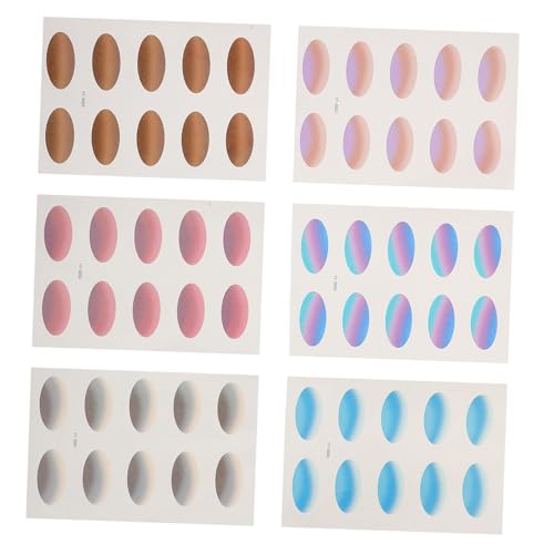 WOONEKY 6 Blätter Wasserdichte Augen Make Up Aufkleber Temporäre Gradient Eyeshadow Sticker Leicht und Atmungsaktiv Langanhaltend für Festivals Partys Sport und Alltag WOONEKY 6 Blätter Wasserdichte Augen Make Up Aufkleber Temporäre Gradient Eyeshadow Sticker Leicht und Atmungsaktiv Langanhaltend für Festivals Partys Sport und Alltag von WOONEKY