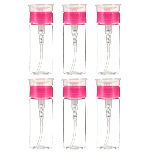 WOONEKY 6 Stk Druck verteilungs flasche Make-up-Entferner-Flasche Flasche Nagellackentferner kunstnägel künstliche nägel sprühflasche Spenderflasche herunterdrücken leere Flasche Maniküre von WOONEKY