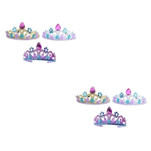 WOONEKY 6stücke Kinderkrone Haarschmuck Mit Meeresthema Delikate Für Kleine Mädchen Für Partys Geburtstagsfeiern Und Tägliches Tragen von WOONEKY