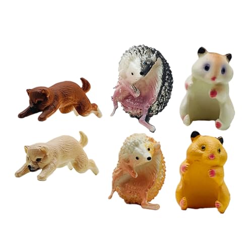 WOONEKY 6 Stück Teiliges Niedlicher PVC Tierfiguren Igel und Hamster Tassenrand Dekoration Charm Marker für Teetassen und Kaffeebecher Realistische Kleine Ornamente für Becherrand WOONEKY 6 Stück Teiliges Niedlicher PVC Tierfiguren Igel und Hamster Tassenrand Dekoration Charm Marker für Teetassen und Kaffeebecher Realistische Kleine Ornamente für Becherrand von WOONEKY
