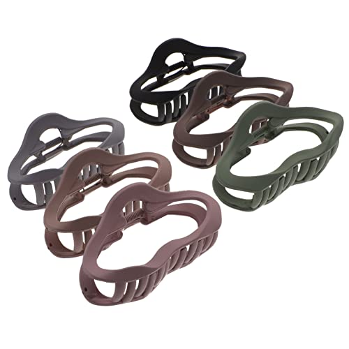 WOONEKY 6 Stücke Haarklammern für Dickes Haar Große Haarspangen Haar Clips Damen Zubehör Langlebige für für Alltag und Besondere Anlässe von WOONEKY