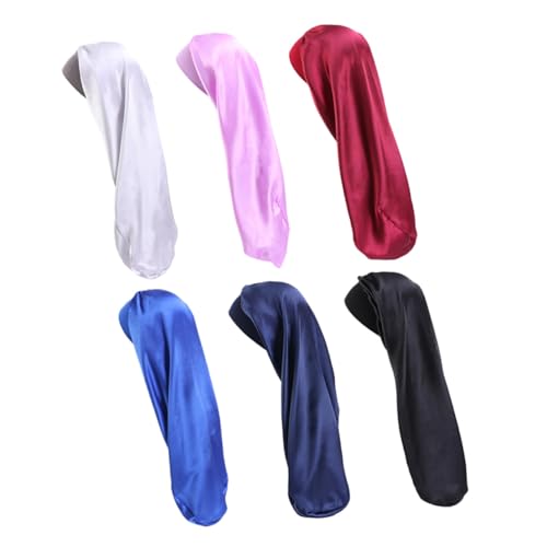 WOONEKY Schlafmütze Elastisches Band Stirnband Mütze Für Frauen Satin-kopfbedeckung Für Haare Und Extensions von WOONEKY