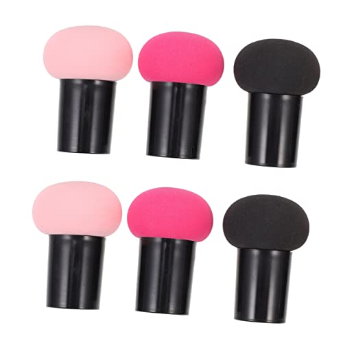 WOONEKY 6stücke Puderquaste Aus Pilzmaterial Für Foundation Und Make-up Einfach Anzuwenden Und Bruchfest Für Frauen Und Mädchen Geeignet von WOONEKY