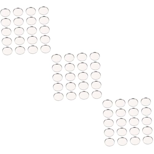 WOONEKY 60stücke Edelstahl Augen Make-up Paletten Runde Leere Lidschatten Dosen Kosmetik Aufbewahrung Für Blush Und Puder Tragbar Und Leicht Für Reisen von WOONEKY