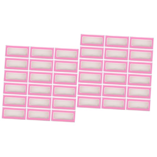 WOONEKY 60stücke Pinker Wimpernaufbewahrung Falsche Wimpern Organizer Box Mit Sichtfenster Für Salon Und Persönliche Nutzung Leicht Und Tragbar Schützt Ihre Wimpern von WOONEKY