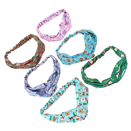 WOONEKY 6stücke Weihnachts-haarbänder Mit Knoten Elastische Stirnbänder Für Festliche Anlässe Verschiedene Designs Für Damen Und Bequeme Und Schweißabsorbierende Kopfbedeckung Für WOONEKY 6stücke Weihnachts-haarbänder Mit Knoten Elastische Stirnbänder Für Festliche Anlässe Verschiedene Designs Für Damen Und Bequeme Und Schweißabsorbierende Kopfbedeckung Für von WOONEKY