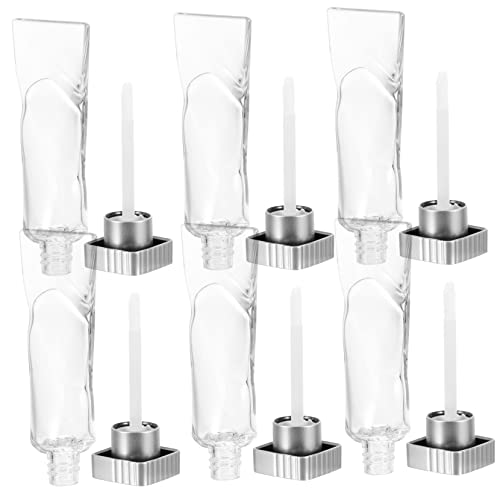 WOONEKY 6stücke Mini Lip Gloss Tuben Aus Kunststoff Nachfüllbare Behälter Für Diy Lip Gloss Und Lippenbalsam Auslaufsicher Und Leicht Für Reisen Und Unterwegs von WOONEKY