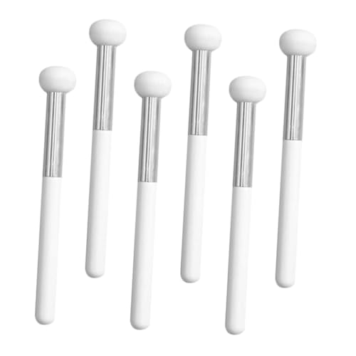 WOONEKY 6stücke Pilzform-schwamm-concealer-pinsel Make-up-tool Aus Holz Und Schwamm Für Concealer-creme Lidschatten Gesicht Nase Augenlider Tragbar Robust Hautfreundlich Für Professionelle von WOONEKY