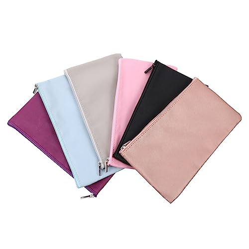 WOONEKY 6stücke Teiliges Tragbare Kosmetiktasche Schwarzem Canvas Wasserdichter Organizer Für Make-up Und Toilettenartikel Für Und Unterwegs von WOONEKY