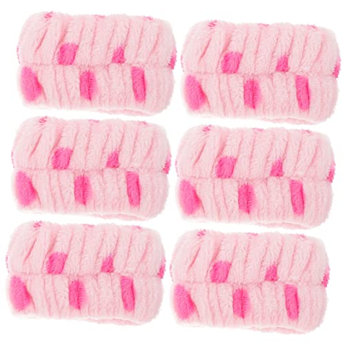 WOONEKY 6stücke Wasserabsorbierende Handgelenkbänder Für Gesichtswäsche Bequeme Elastische Und Stylische Armbänder Für Und Mädchen Für Spa Und Zuhause von WOONEKY