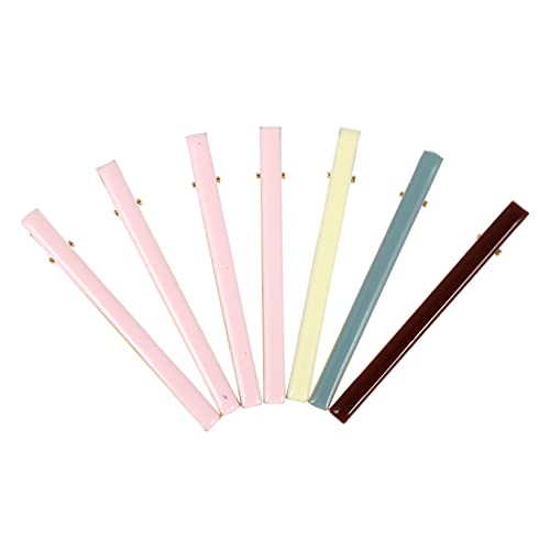 WOONEKY 7 Stück Teiliges Haarklammern für Langes Haar Bunte Haarspangen Langlebige Bobby Pins Einfaches Styling für Damen und Frauen Vielseitiger Haarschmuck von WOONEKY