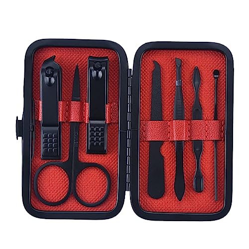WOONEKY 7stücke Teiliges Nagelknipser-set Aus Für Maniküre Nagelschere Nagelknipser Nageltrimmer Und Nagelpflegewerkzeugen Für Männer Und Frauen von WOONEKY